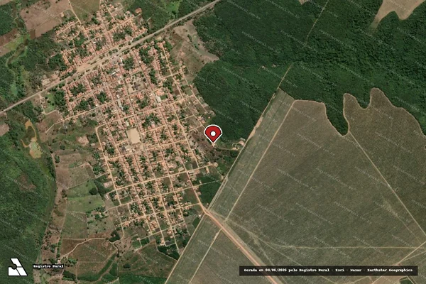 Imagem de satélite — Embargo IBAMA — Infração da Flora — Grajaú/MA