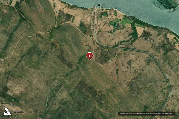 Imagem de satélite — Embargo IBAMA — Infração Ambiental - Porto da Folha/SE