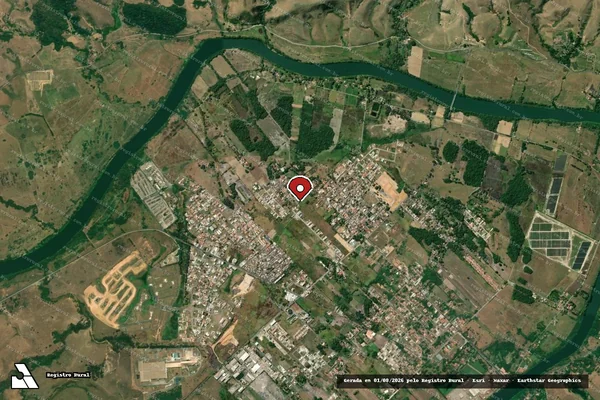 Imagem de satélite de Infração da Fauna em Porto Real - RJ (marcador da localização)