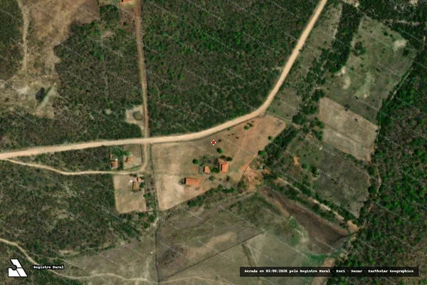 Imagem de satélite — Embargo IBAMA — Infração da Flora — Morada Nova/CE