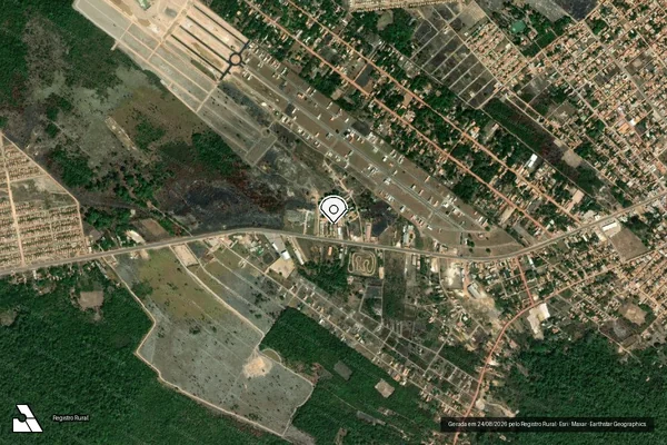 Imagem de satélite — Embargo IBAMA — Infração de Administração Ambiental(Não Classificada-Móvel) — Cametá/PA
