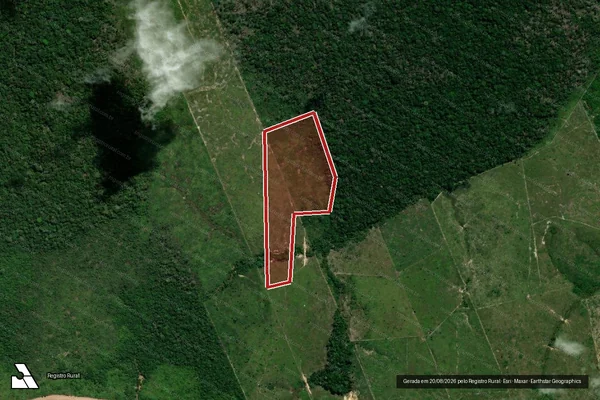 Imagem de satélite de Infração da Flora em Apuí - AM
