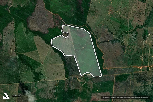 Imagem de satélite de Infração Ambiental em Lábrea - AM