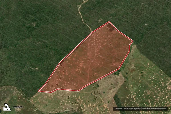 Imagem de satélite — Embargo IBAMA — Infração da Flora — Princesa Isabel/PB