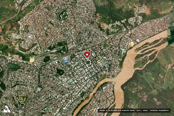 Imagem de satélite de Infração da Fauna em Governador Valadares - MG (marcador da localização)