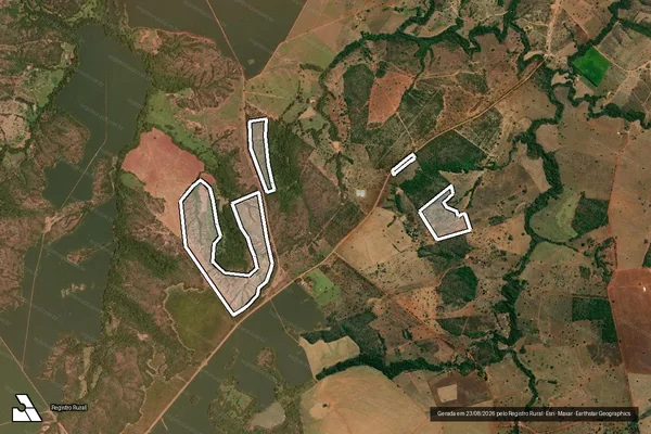 Imagem de satélite de Infração da Flora em Santa Rita do Novo Destino - GO
