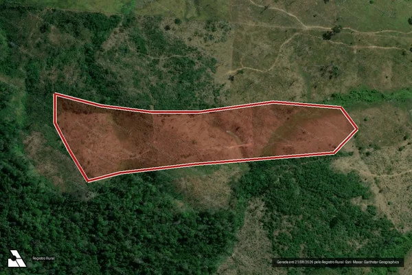 Imagem de satélite de Infração da Flora em Pacajá - PA