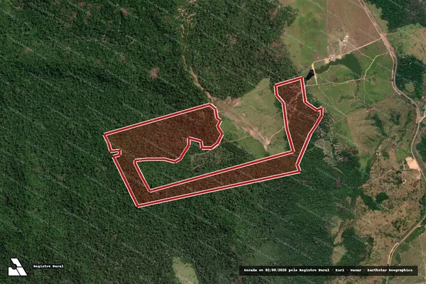 Imagem de satélite de Infração Ambiental em Itaituba - PA