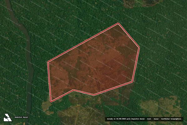 Imagem de satélite de Infração da Flora em Apuí - AM