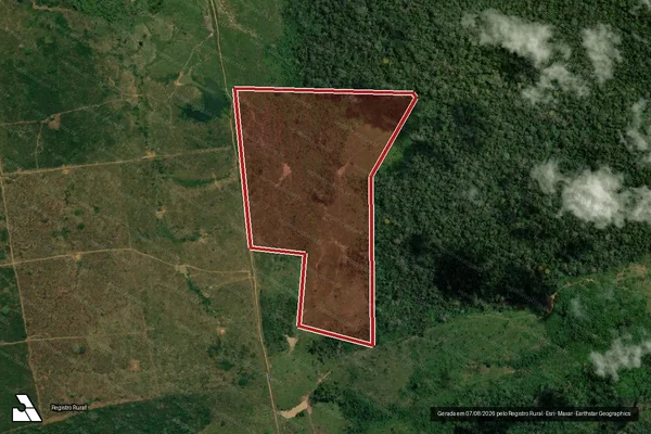 Imagem de satélite de Infração Ambiental em Boca do Acre - AM