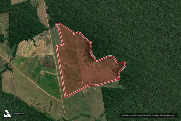 Imagem de satélite de Infração da Flora em Porto Velho - RO