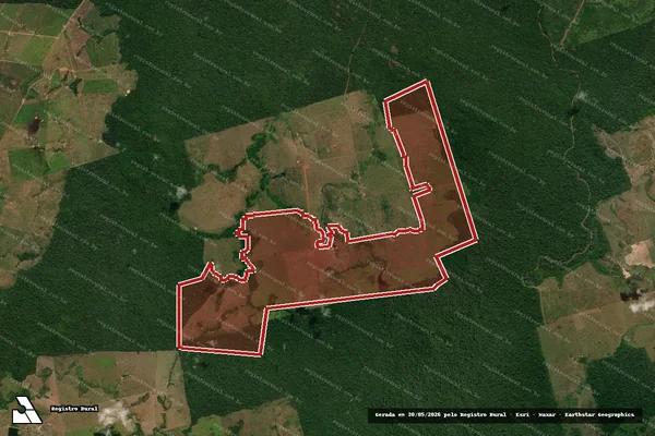 Imagem de satélite de Infração da Flora em São Félix do Xingu - PA