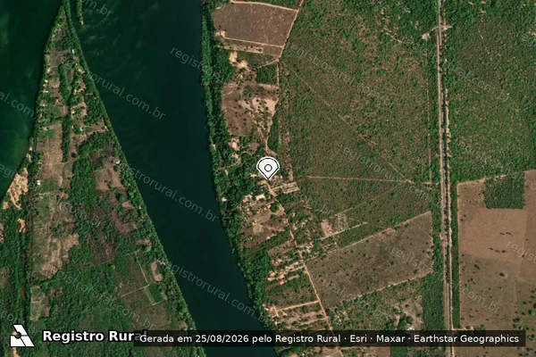 Imagem de satélite — Embargo IBAMA — Infração de pesca(Não Classificada-Móvel) — Ribamar Fiquene/MA