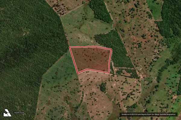 Imagem de satélite — Embargo IBAMA — Infração da Flora - Crixás/GO