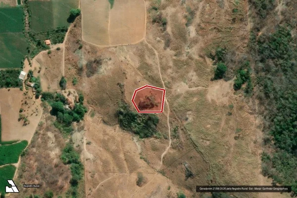 Imagem de satélite de Infração Ambiental em Baixo Guandu - ES