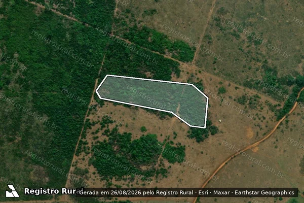 Imagem de satélite de Desmatamento em Porto Velho - RO