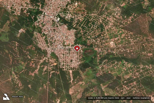 Imagem de satélite — Embargo IBAMA — Infração da Fauna — Brasília de Minas/MG