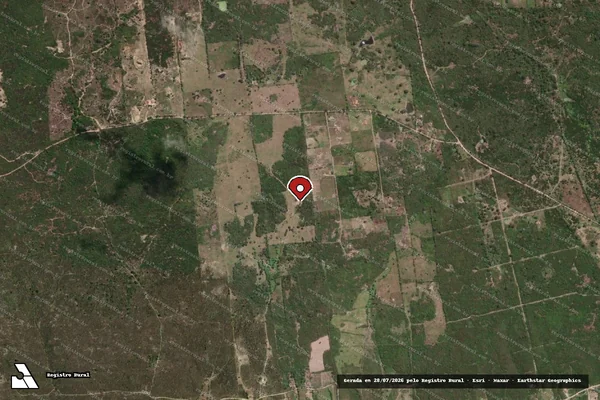 Imagem de satélite — Embargo IBAMA — Infração Ambiental — Tacaimbó/PE