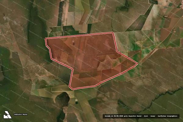 Imagem de satélite de Infração Ambiental em Campos de Júlio - MT