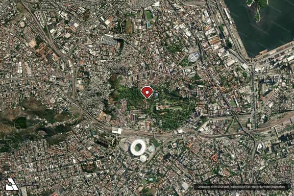 Imagem de satélite de Infração da Fauna em Rio de Janeiro - RJ (marcador da localização)