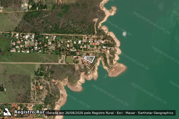 Imagem de satélite de Infração da Flora em Cristalina - GO