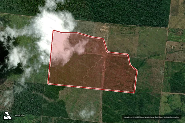Imagem de satélite de Infração da Flora em Humaitá - AM