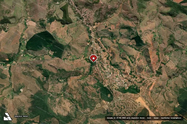 Imagem de satélite de Infração da Fauna em Peçanha - MG (marcador da localização)