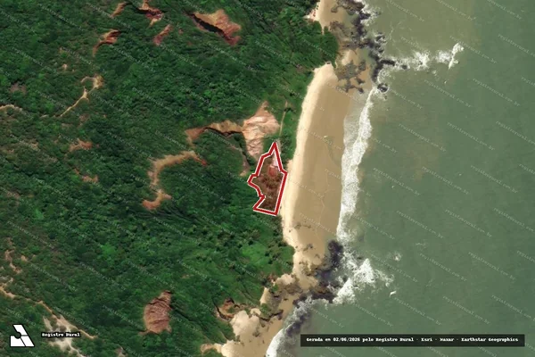 Imagem de satélite — Embargo IBAMA — Infração da Flora — Conde/PB