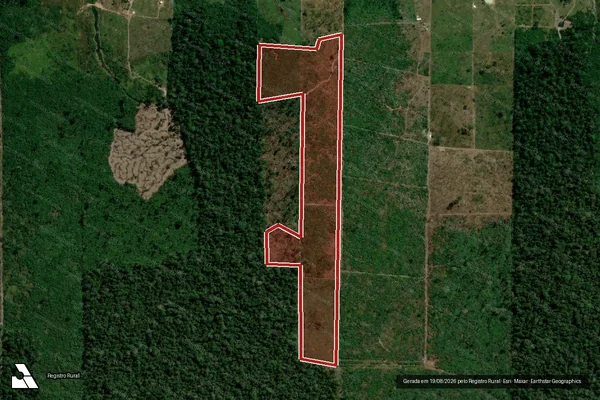 Imagem de satélite de Infração Ambiental em Candeias do Jamari - RO