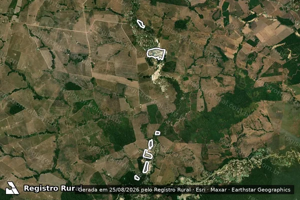 Imagem de satélite de Infração Ambiental em Tucumã - PA