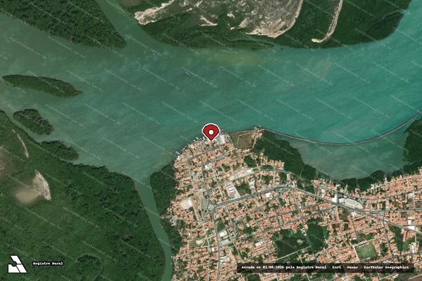 Imagem de satélite — Embargo IBAMA — Infração de pesca(Não Classificada-Móvel) — Luís Correia/PI