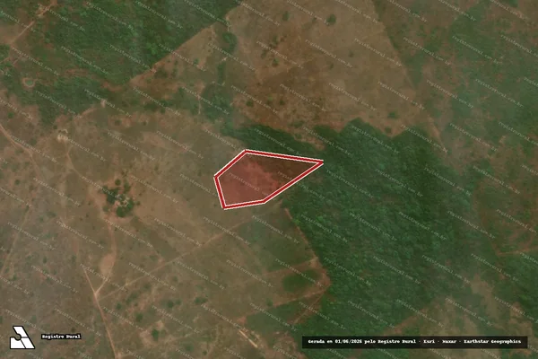 Imagem de satélite de Infração Ambiental em Santa Maria das Barreiras - PA