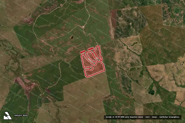 Imagem de satélite de Infração da Flora em Sant' Ana do Livramento - RS