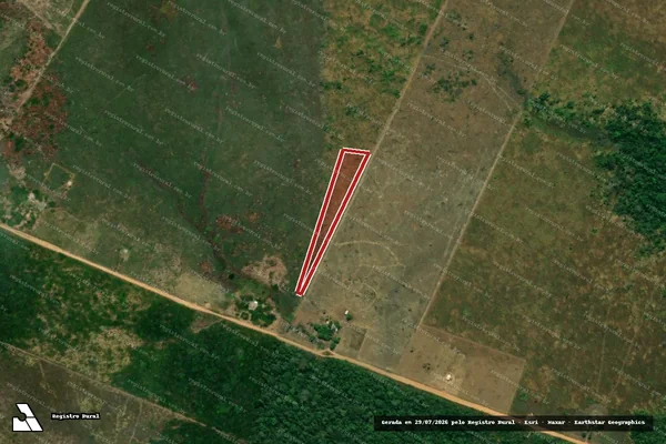 Imagem de satélite de Infração Ambiental em Canutama - AM