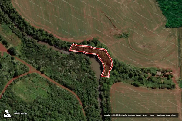 Imagem de satélite de Infração Ambiental em Pranchita - PR
