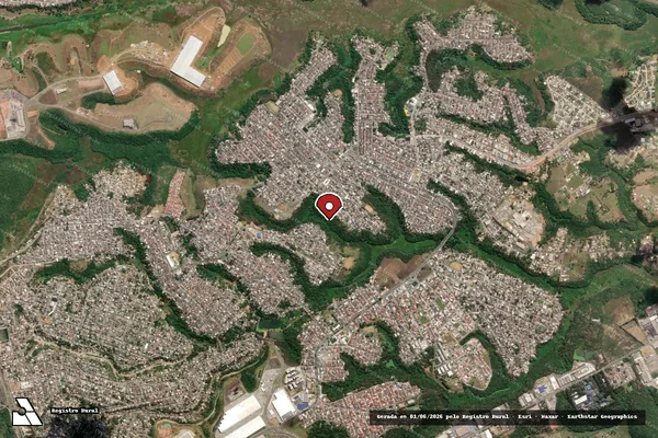 Imagem de satélite — Embargo IBAMA — Infração da Fauna - Serra/ES
