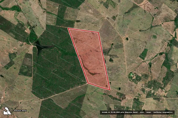 Imagem de satélite de Infração Ambiental em Gararu - SE