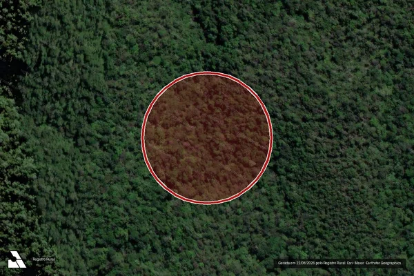 Imagem de satélite de Desmatamento em Santa Terezinha - SC