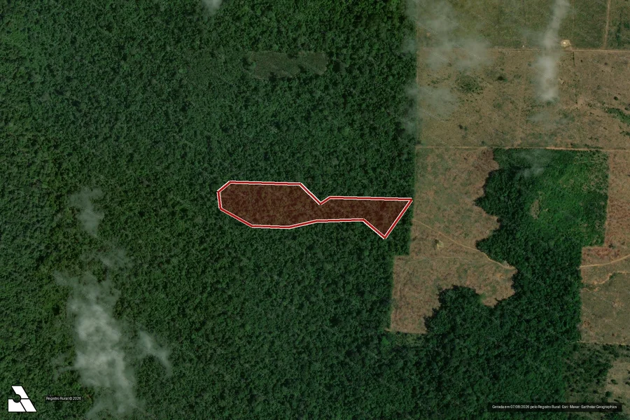 Imagem aérea do item A