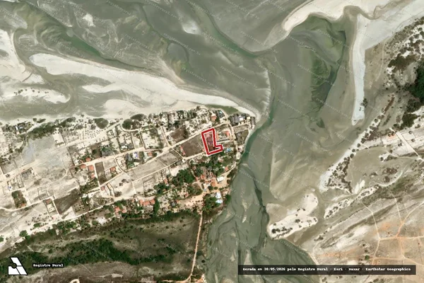 Imagem de satélite — Embargo IBAMA — Infração Ambiental - Camocim/CE