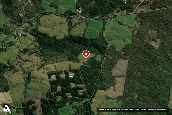 Imagem de satélite — Embargo IBAMA — Infração da Flora - Ponte Serrada/SC