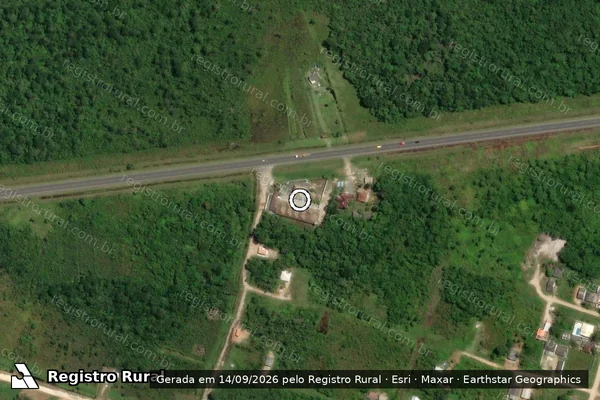 Imagem de satélite de Infração Ambiental em Guaratuba - PR