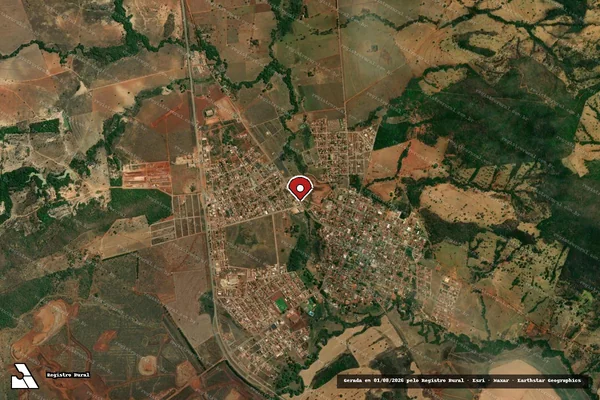 Imagem de satélite de Infração de Licenciamento(Não Classificada-Móvel) em Barro Alto - GO (marcador da localização)