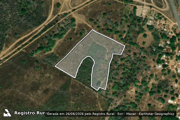 Imagem de satélite de Infração da Flora em Palmeira dos Índios - AL