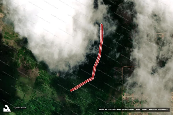Imagem de satélite — Embargo IBAMA — Infração da Flora — Salgado/SE