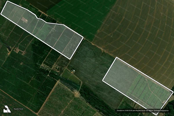 Imagem de satélite de Infração da Flora em Cláudia - MT