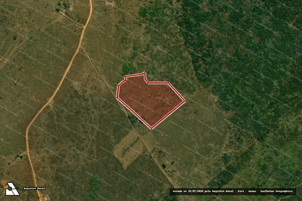 Imagem de satélite de Infração Ambiental em Lábrea - AM
