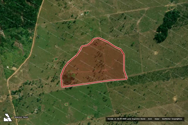 Imagem de satélite de Infração Ambiental em Nova Mamoré - RO