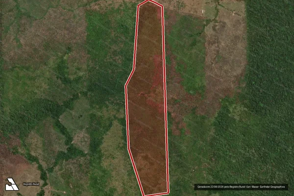Imagem de satélite de Infração Ambiental em Cotriguaçu - MT