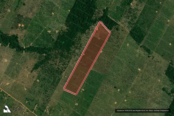Imagem de satélite de Infração da Flora em Porto Velho - RO